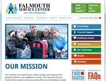 Tablet Screenshot of falmouthservicecenter.org